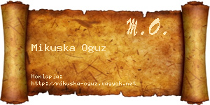 Mikuska Oguz névjegykártya